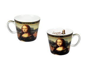 Carmani, filiżanka-espresso 90ml - LEONARDO DA VINCI/Mona Lisa
