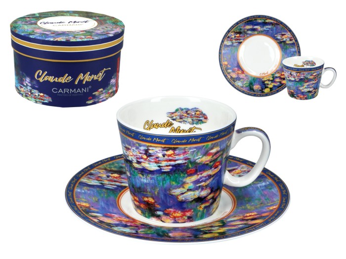 Carmani, filiżanka-espresso 90ml - MONET/Lilie wodne