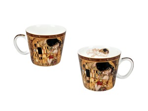 Carmani, filiżanka-espresso 90ml - GUSTAV KLIMT/Kiss, pocałunek