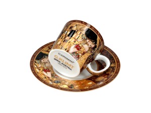 Carmani, filiżanka-espresso 90ml - GUSTAV KLIMT/Kiss, pocałunek