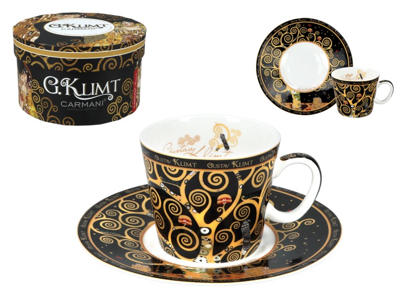 Carmani, filiżanka-espresso 90ml - GUSTAV KLIMT/Drzewo życia