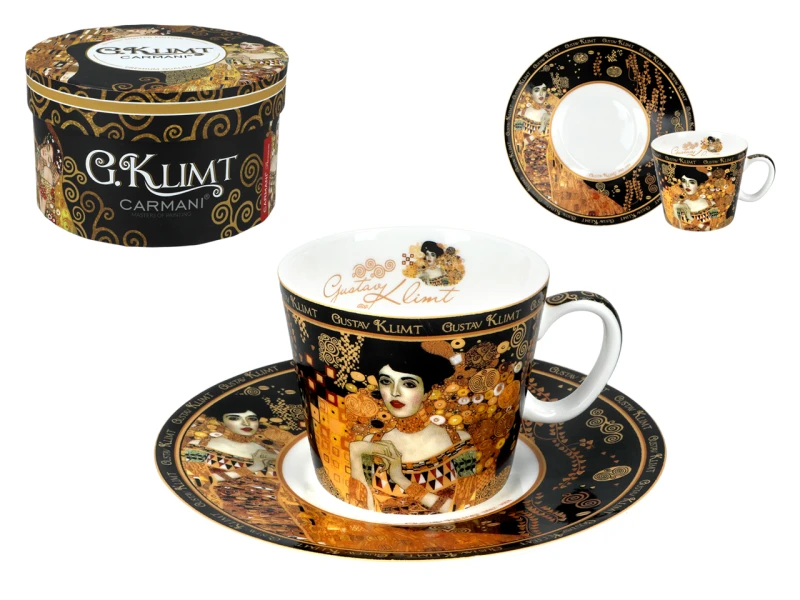 Carmani, filiżanka-espresso 90ml - GUSTAV KLIMT/Adele Bloch-Bauer