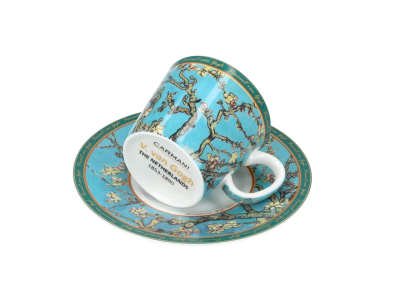 Carmani, filiżanka-espresso 90ml - VAN GOGH/Kwitnący Migdałowiec