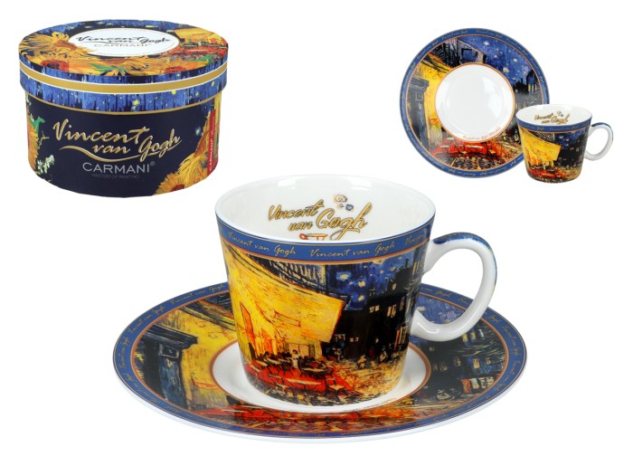 Carmani, filiżanka-espresso 90ml - VAN GOGH/Taras Kawiarni w Nocy