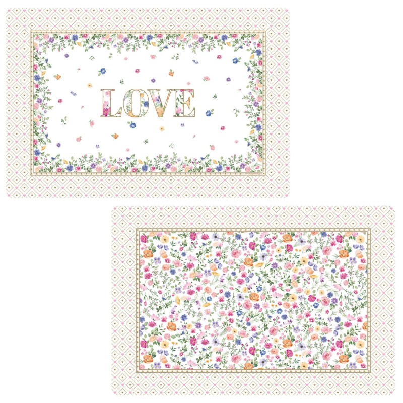 Easy Life/Nuova R2S,  podkladka obustronna PVC 45x30cm (szt.) - MON AMOUR/Love