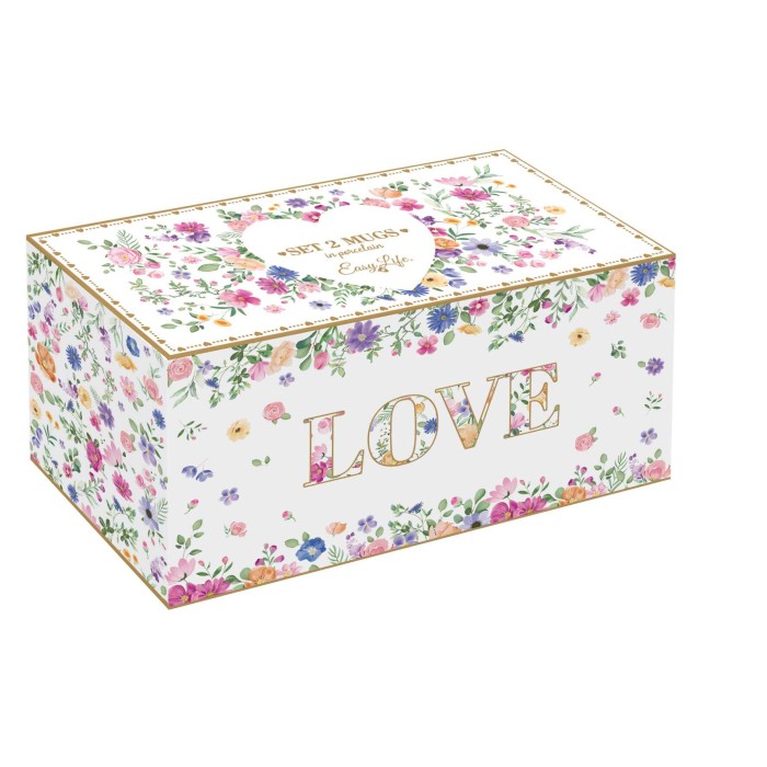 Easy Life/Nuova R2S,  duet kubków 320ml - MON AMOUR/Love