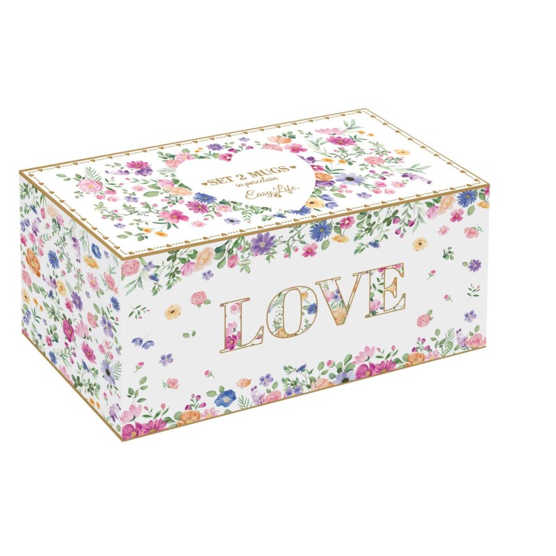 Easy Life/Nuova R2S,  duet kubków 320ml - MON AMOUR/Love