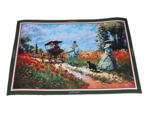 Carmani, 4x podkładka na stół z tw. sztucznego 40x30cm - inspiracja CLAUDE MONET