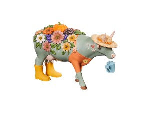 CowParade, figurka-krówka MOOLISA THE FLORIST, duża/poliresing