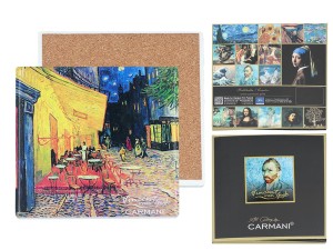 Carmani, podkładka ceramiczna pod kubek - VAN GOGH/Taras kawiarni w nocy
