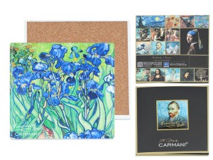 Carmani, podkładka ceramiczna pod kubek - VAN GOGH/Irysy