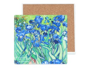 Carmani, podkładka ceramiczna pod kubek - VAN GOGH/Irysy