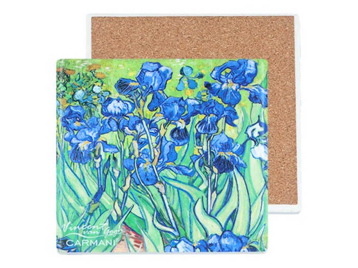 Carmani, podkładka ceramiczna pod kubek - VAN GOGH/Irysy
