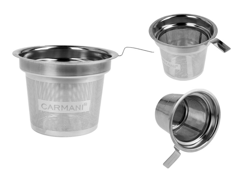 Carmani, kubek z zaparzaczem i przykrywką 600ml - LAURA LOZANO/Łąka kwietna