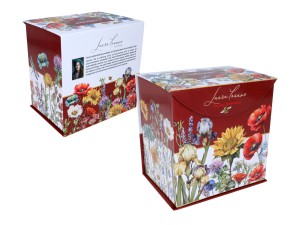 Carmani, kubek z zaparzaczem i przykrywką 600ml - LAURA LOZANO/Łąka kwietna ze słonecznikami