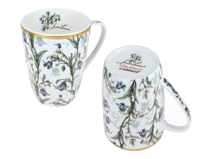 Carmani, kubek z zaparzaczem i przykrywką 600ml - LAURA LOZANO/Kwiaty-dzwoneczki