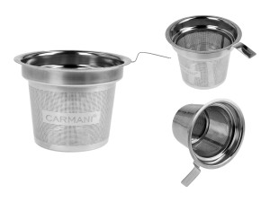 Carmani, kubek z zaparzaczem i przykrywką 600ml - LAURA LOZANO/Kwiaty-dzwoneczki