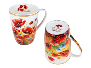Carmani, kubek z zaparzaczem i przykrywką 600ml - LAURA LOZANO/Maki