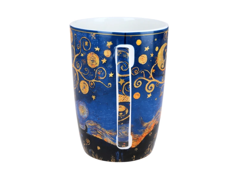 Carmani, kubek z zaparzaczem i przykrywką 600ml - motyw inspirowany malarstwem VAN GOGH'a