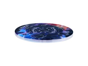 Carmani, 4x ceramiczna podkładka pod kubek, okrągła - ZNAKI ZODIAKU/Ryby