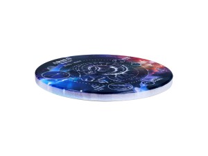 Carmani, 4x ceramiczna podkładka pod kubek, okrągła - ZNAKI ZODIAKU/Baran