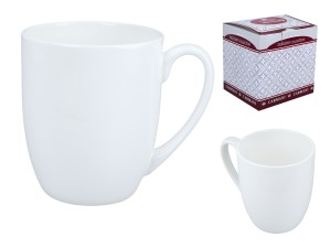 Carmani, porcelanowy kubek t. Camio, biały/390ml