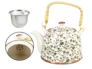 Santai, ceramiczny czajnik z zaparzaczem-sitkiem, 800ml