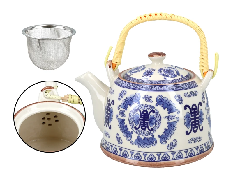 Santai, ceramiczny czajnik z zaparzaczem-sitkiem, 900ml