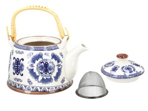 Santai, ceramiczny czajnik z zaparzaczem-sitkiem, 900ml