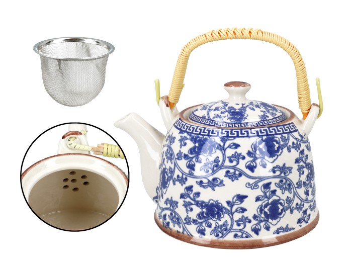 Santai, ceramiczny czajnik z zaparzaczem-sitkiem, 800ml