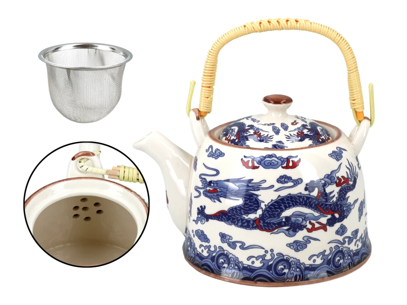 Santai, ceramiczny czajnik z zaparzaczem-sitkiem, 800ml