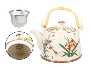 Santai, ceramiczny czajnik z zaparzaczem-sitkiem, 900ml