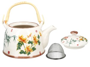 Santai, ceramiczny czajnik z zaparzaczem-sitkiem, 900ml