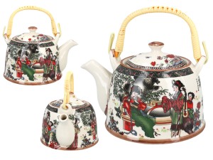 Santai, ceramiczny czajnik z zaparzaczem-sitkiem, 900ml