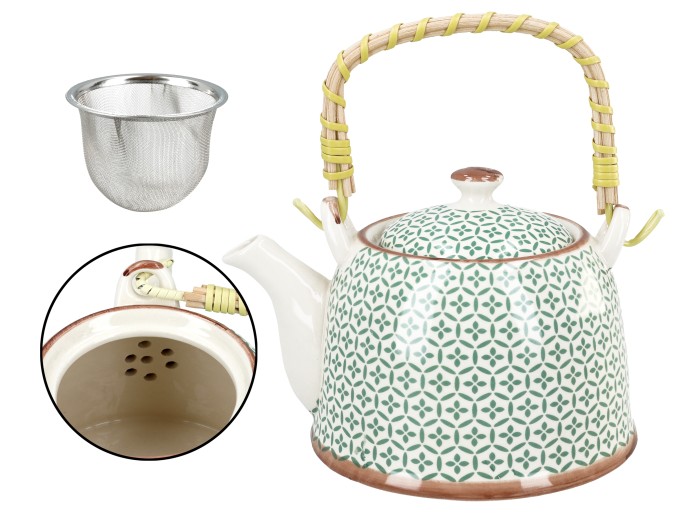 Santai, ceramiczny czajnik z zaparzaczem-sitkiem, 900ml