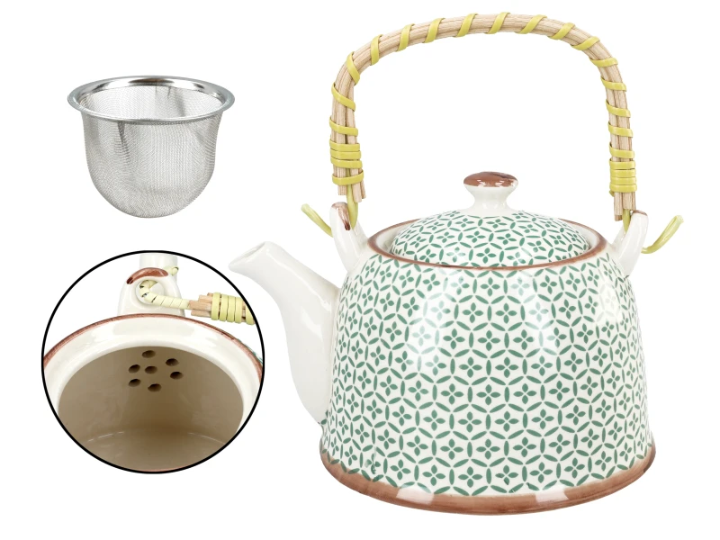 Santai, ceramiczny czajnik z zaparzaczem-sitkiem, 900ml