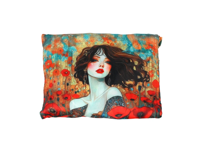 Carmani, tekstylna, składana torba na zakupy 40x70cm - LAURA LOZANO/Lady`s Floral Symphony