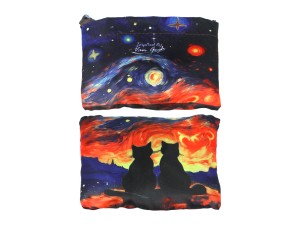 Carmani, tekstylna, składana torba na zakupy 40x70cm - inspirowana malarstwem VAN GOGH