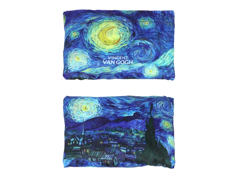 Carmani, tekstylna, składana torba na zakupy 40x70cm - VAN GOGH/Gwiaździsta Noc