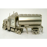 P4Y, metalowa miniaturka  z zegarkiem - CIĘŻARÓWKA/CIĄGNIK SIODŁOWY Z NACZEPĄ