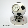P4Y, metalowa miniaturka  z zegarkiem - PIŁKA NOŻNA