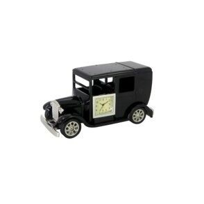 P4Y, metalowa miniaturka  z zegarkiem - BLACK TAXI