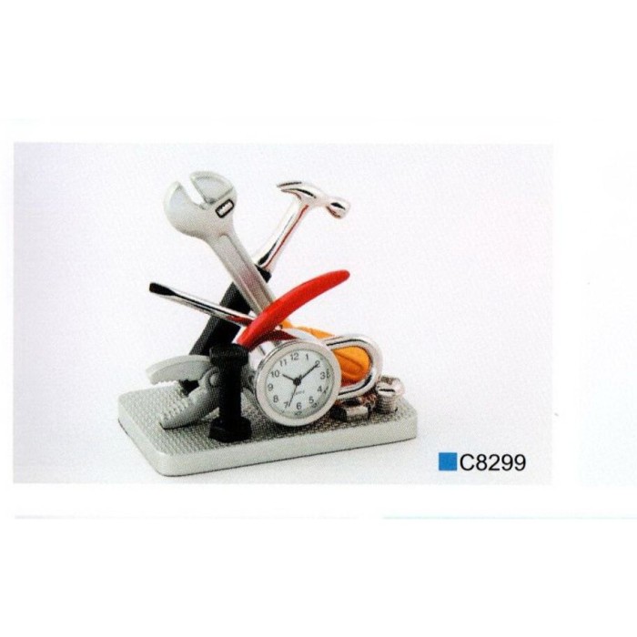 P4Y, metalowa miniaturka  z zegarkiem - ZESTAW NARZĘDZI