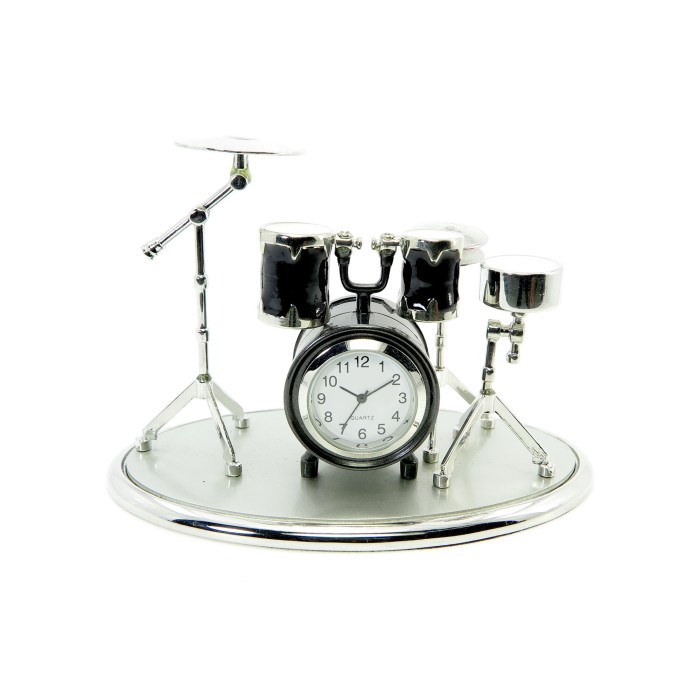 P4Y, metalowa miniaturka  z zegarkiem - PERKUSJA