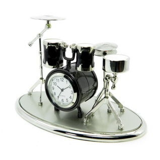 P4Y, metalowa miniaturka  z zegarkiem - PERKUSJA