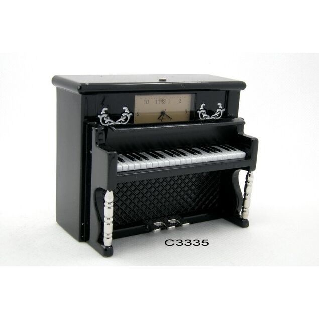 P4Y, metalowa miniaturka z zegarkiem - PIANINO