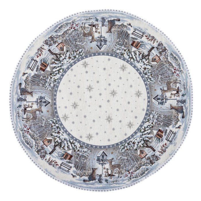 Obrus MICRO854M-90D, śr.90 cm