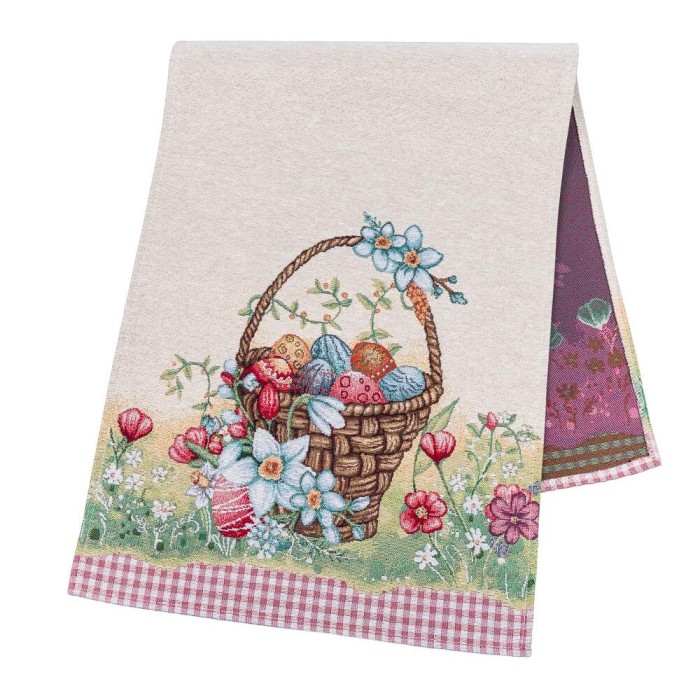 Bieżnik z tkaniny gobelinowej (tkany maszynowo) - MAGIC EASTER-37, 37x100 cm