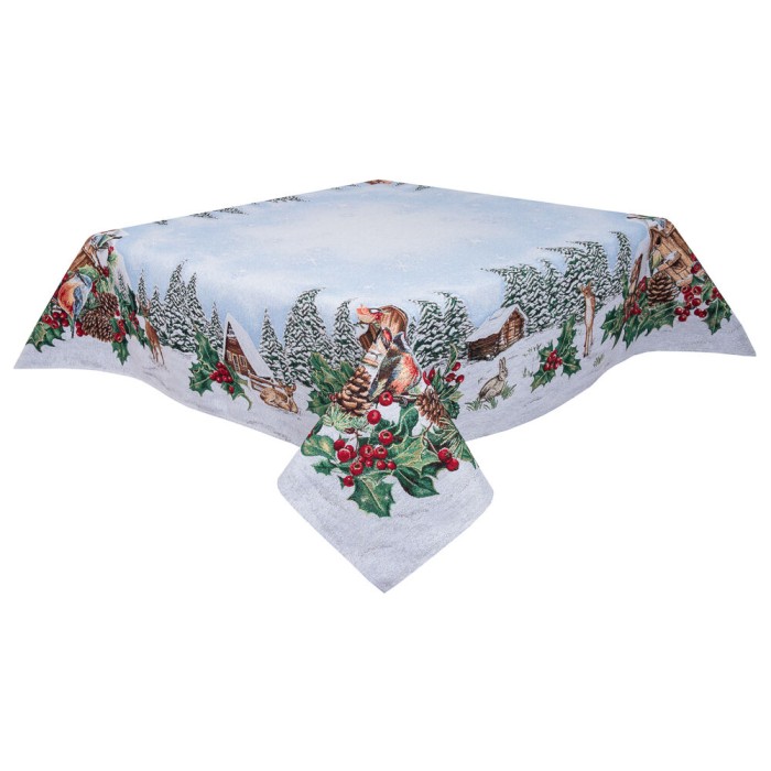 Obrus z tkaniny gobelinowej(tkany maszynowo) - SQUIRREL-137, 137x137 cm