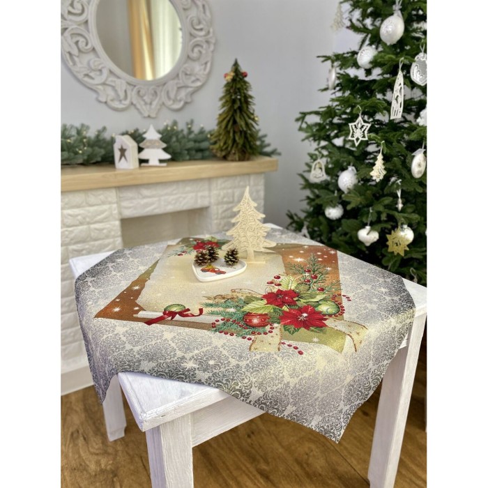 Obrus z tkaniny gobelinowej(tkany maszynowo) - RUNNER334G-137, 137x137 cm